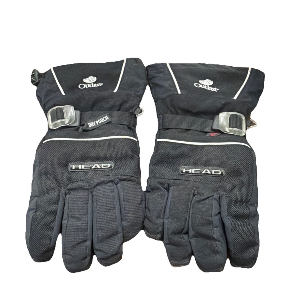 Head Outlast Hipora Medium Black Waterproof Snowboarding/Skiing Gloves